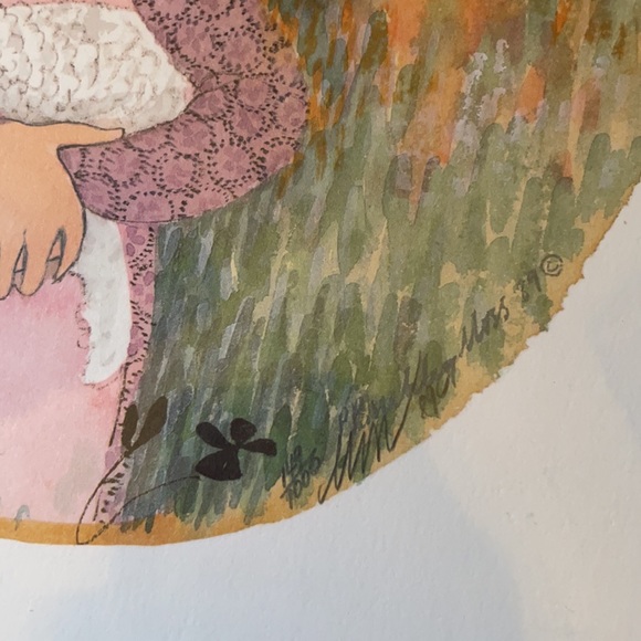 1989 P Buckley Moss signed offset lithograph “Nicole” numbered 149/1000 - Picture 4 of 9